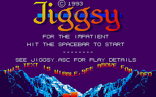 Jiggsy atari screenshot